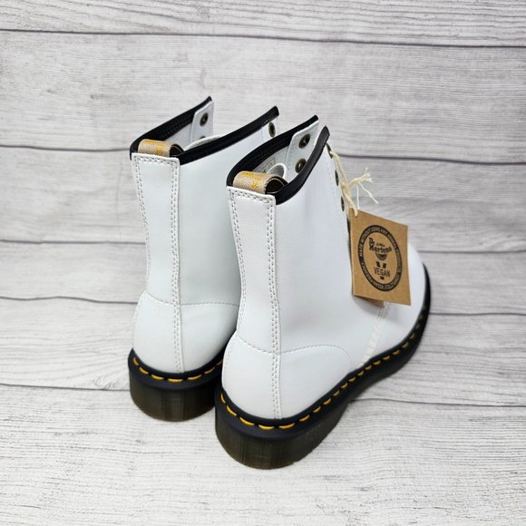 NEW! DR.‎ MARTENS VEGAN 1460 KEMBLE LACE UP BOOTS Women's Size 7 - Picture 7 of 12